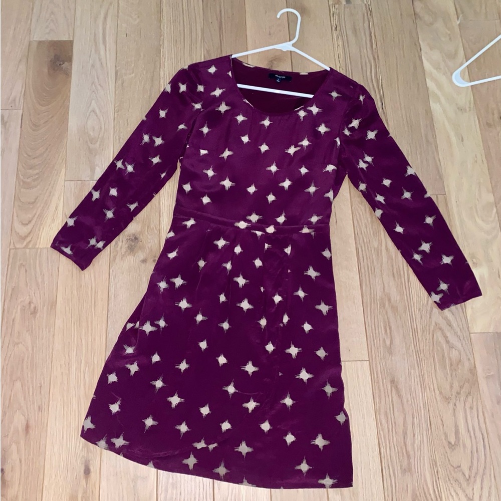 Silky Long Sleeve Dress 2